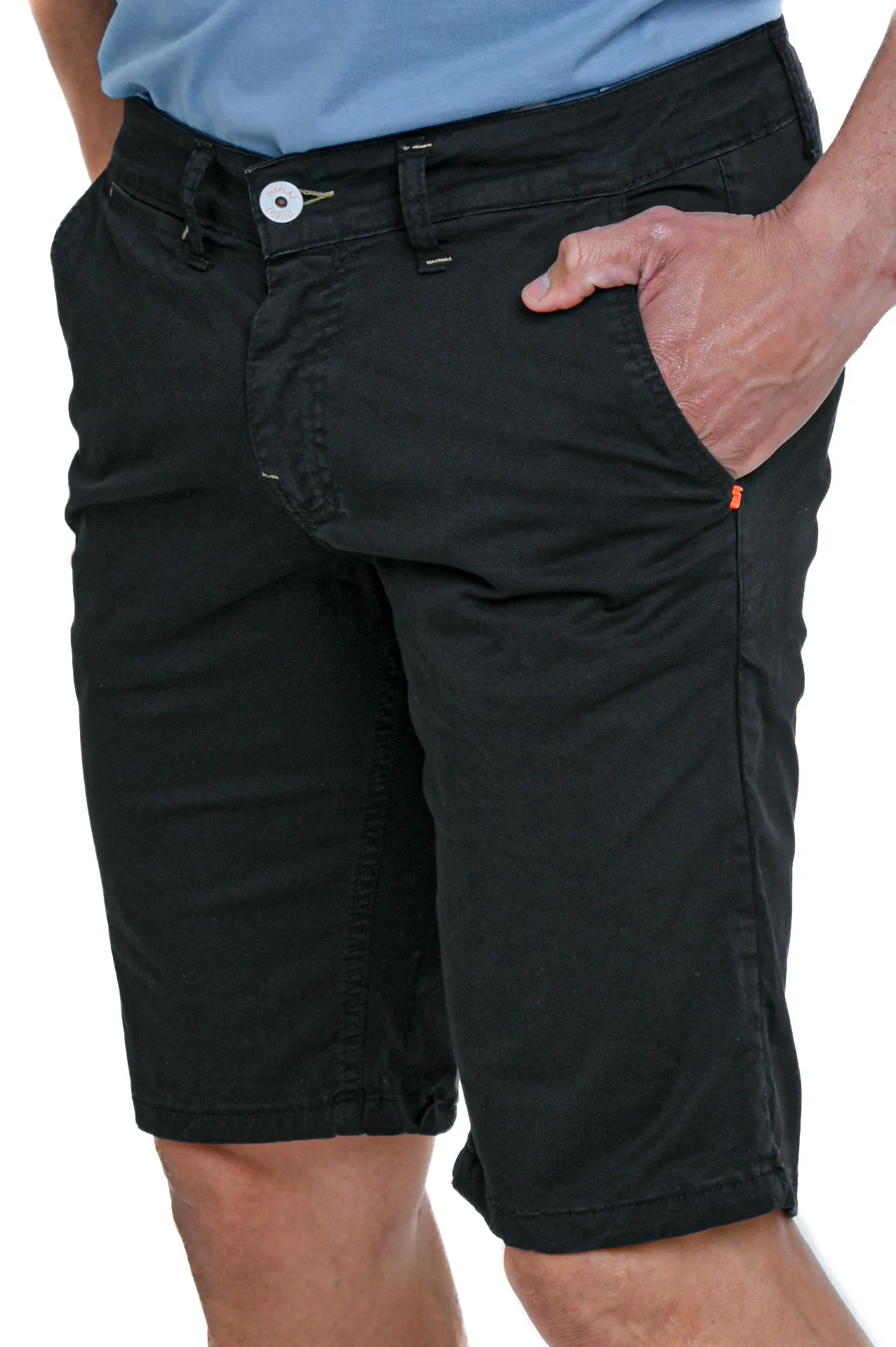 Bermuda in cotone slim Martin Nero SS24