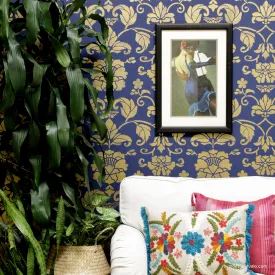 Butterfly & Peony Allover Wall Stencil