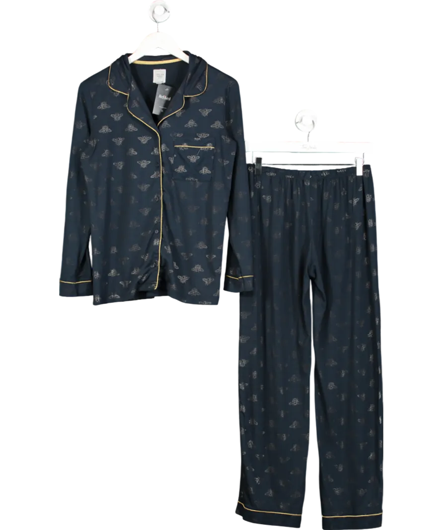Chelsea Peers Blue Bee Print Pyjamas UK XS