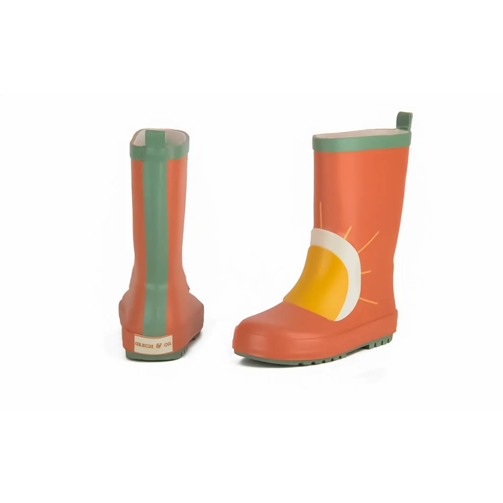 Children's Rain Boots - Rust