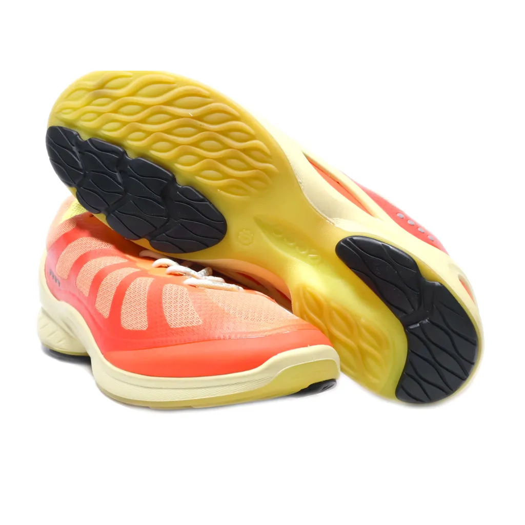 Ecco Sport Shoes Leather Orange Colour For Women