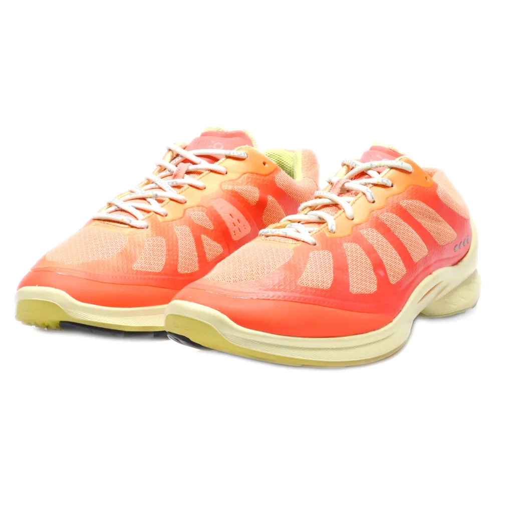 Ecco Sport Shoes Leather Orange Colour For Women