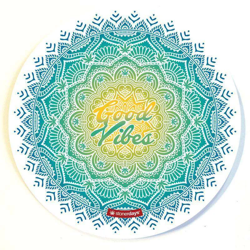 GOOD VIBES MANDALA DAB MAT