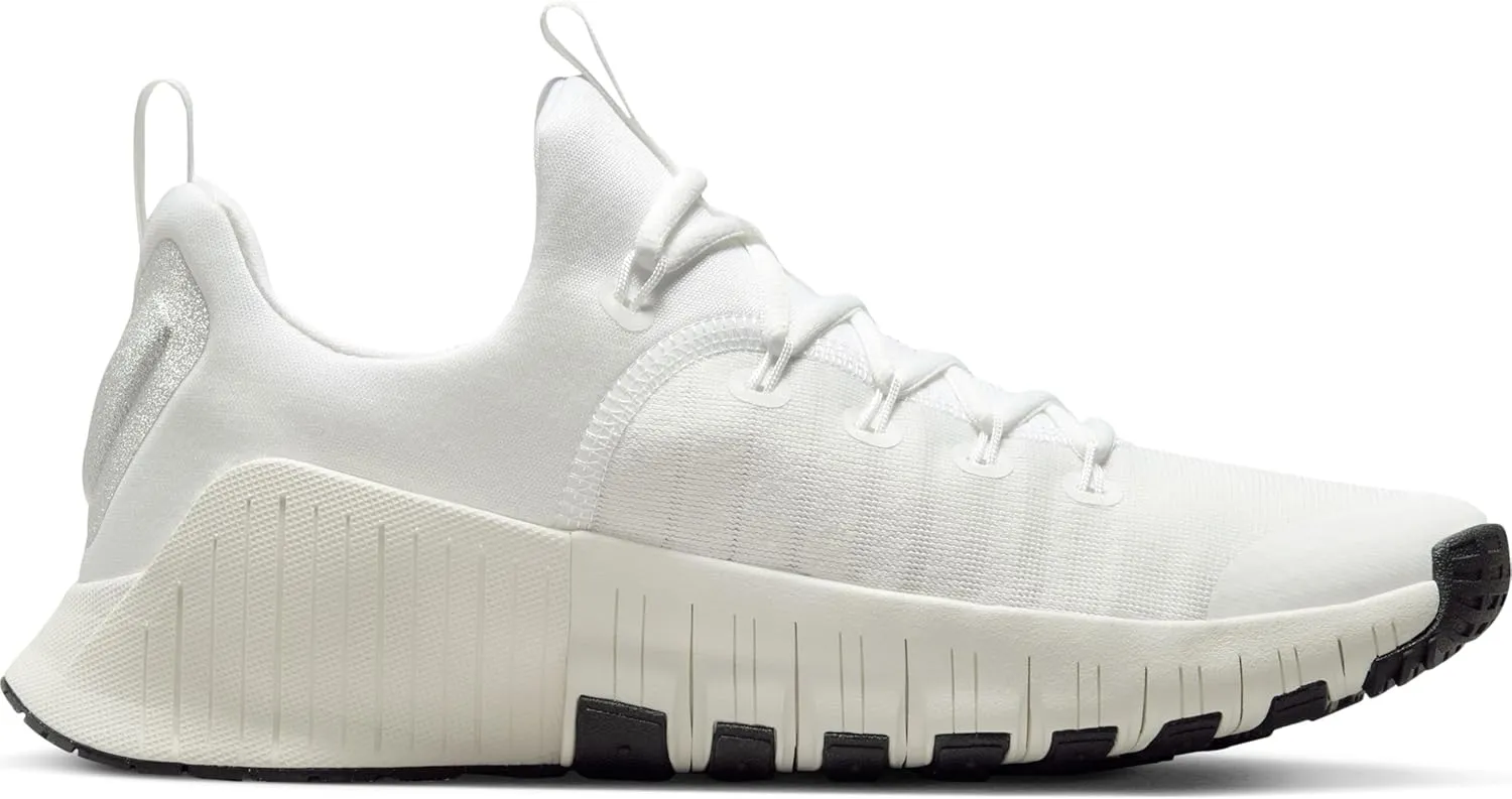 Nike Free Metcon 6 Premium Women's Workout Shoes (FZ1695-101, Summit White/Sail/Black/Metallic Silver)