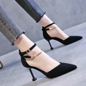 Suede ankle shoes