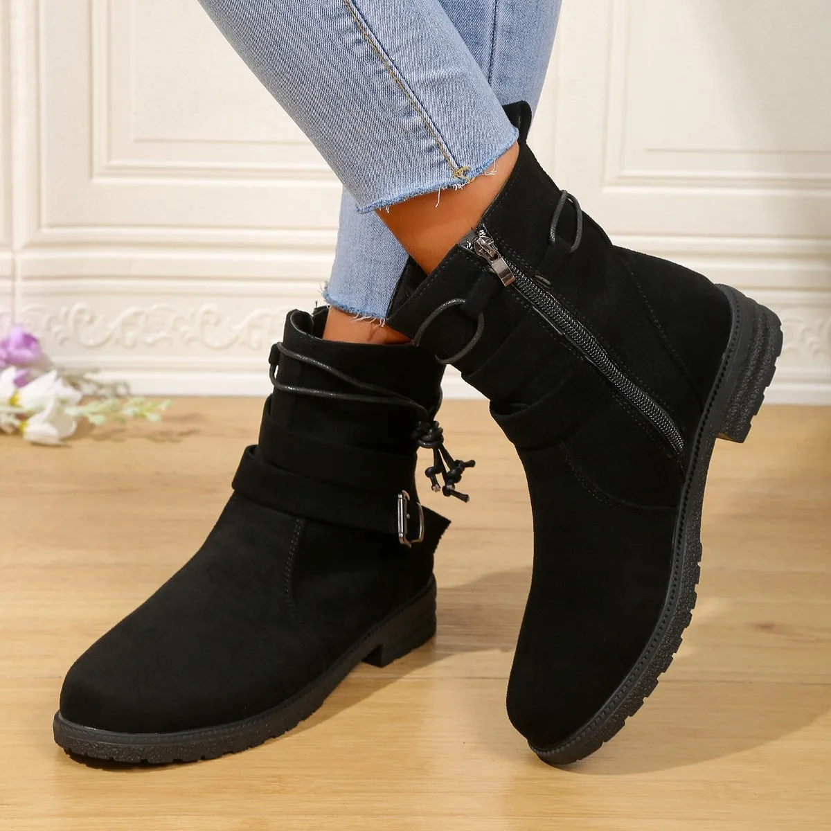 Women's Fashion Boots Casual Retro Martin Boots
