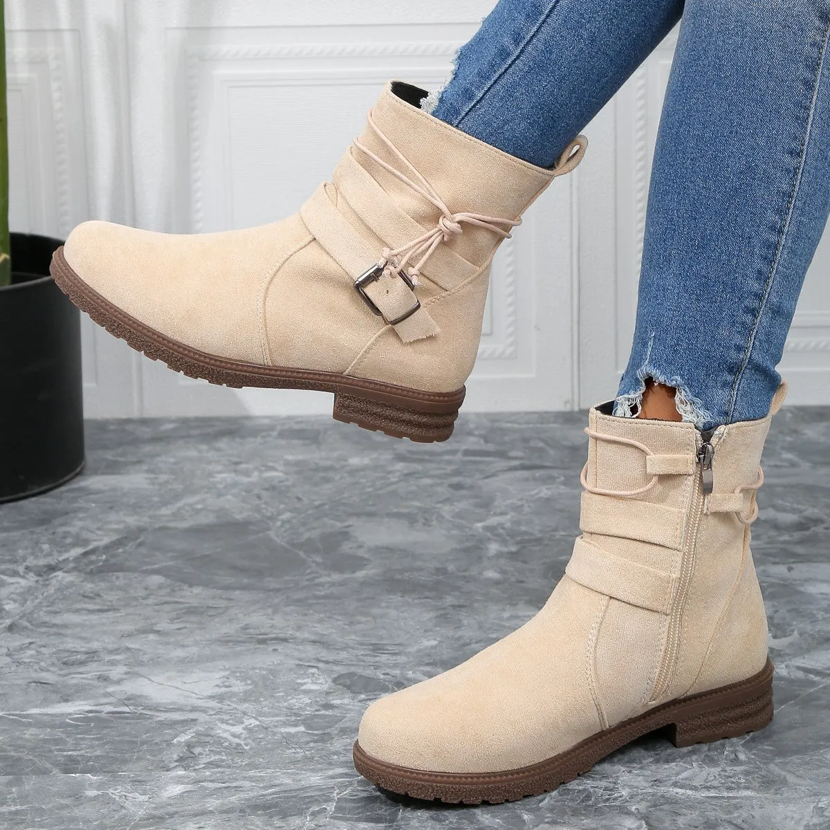 Women's Fashion Boots Casual Retro Martin Boots