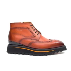 Zipper Brogue Martin Boots 2890 Brown